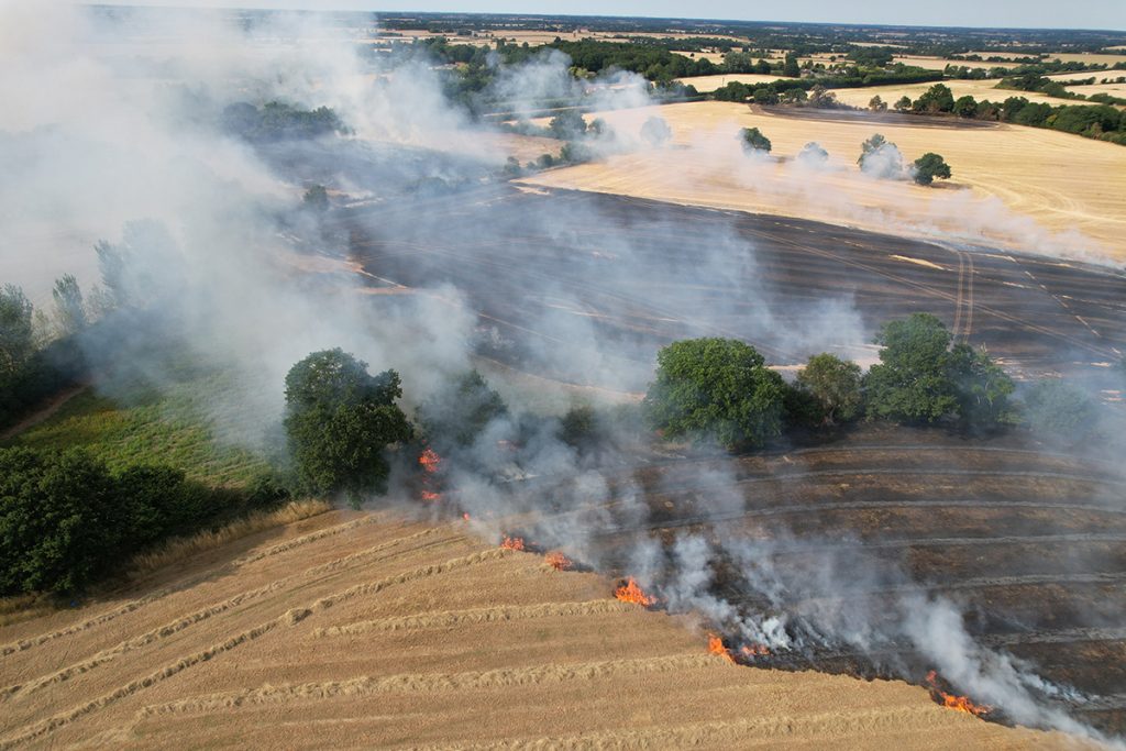 UK Wildfires – extreme heat
